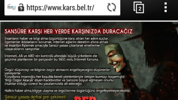 Kars Municipality website hacked and defaced