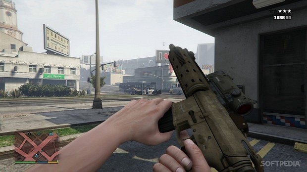 GTA 5 in first-person view on Xbox One