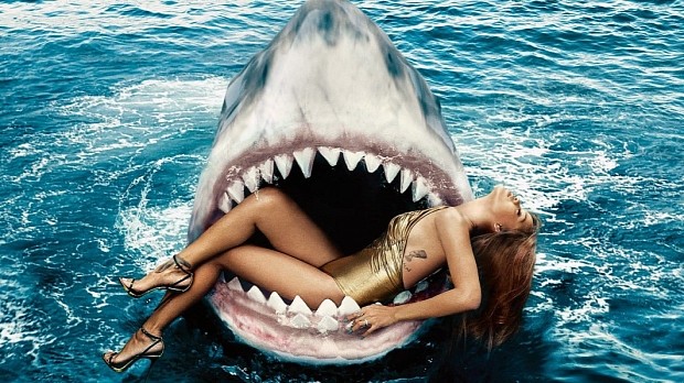 Rihanna loved “Jaws” as a kid, pays tribute to it in new spread