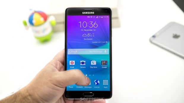 Samsung Galaxy Note 4 home screen