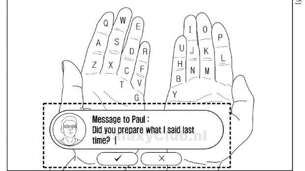 Samsung Galaxy Glass might use your fingers to input text