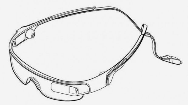 Sketch showing possible Samsung Google Glass competitor