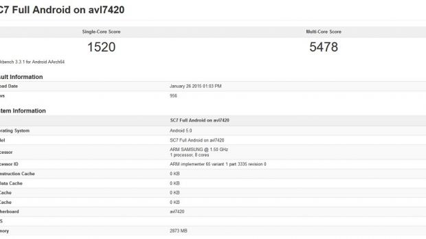 Samsung’s Exynos 7420 goes through benchmark