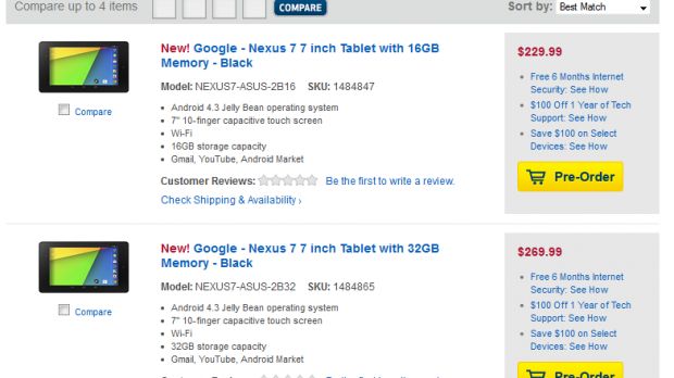 Second-gen Nexus 7 listed on pre-order at Best Buy