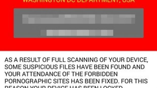 Message claiming to be from the FBI