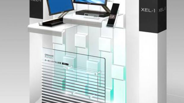 Sony XEL-1 OLED TV presentation stand