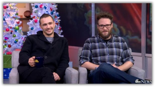 James Franco and Seth Rogen start doing press for "The Interview"