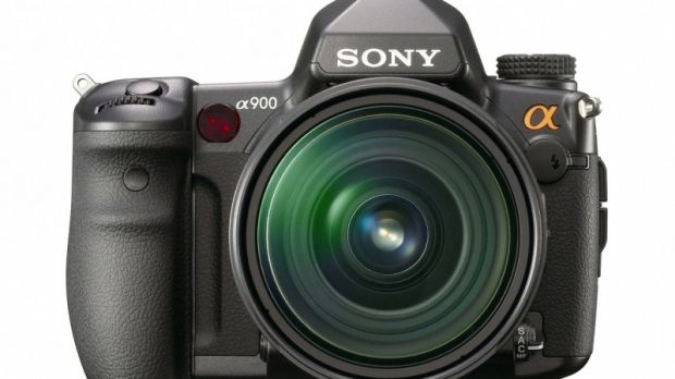 New Sony alpha A900 - front view