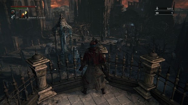 Survey from above in Bloodborne