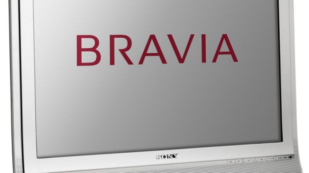 The new Sony Bravia - angle view