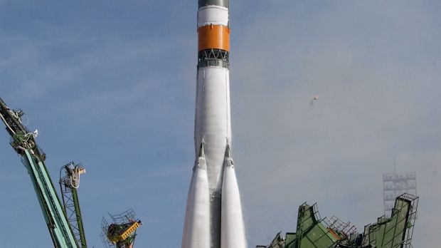 A previous Soyuz launch, TMA
