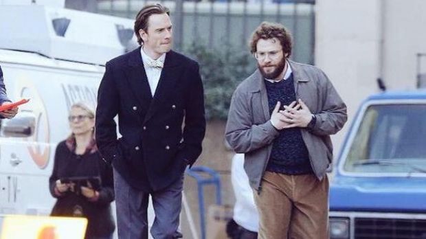 Michael Fassbender and Seth Rogen playing the two Steves that co-founded Apple in the '70s