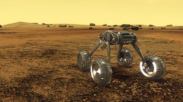Artistic impression of the rover on Venus surface