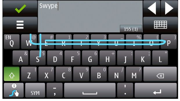 Swype for Symbian