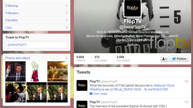 Twitter account of FlopTV hijacked by Syrian Electronic Army