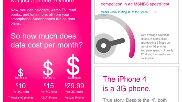 T-Mobile touts Galaxy S 4G over iPhone 4