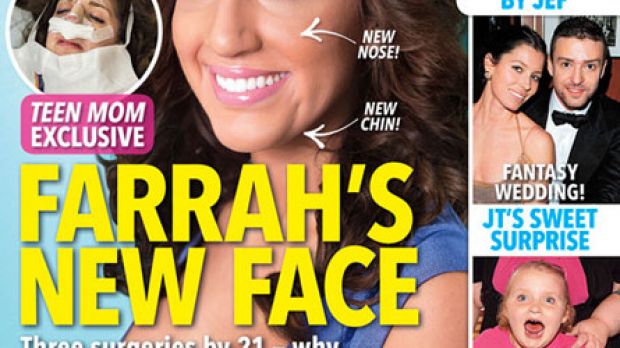 Farrah Abraham debuts new face in this week’s issue of InTouch
