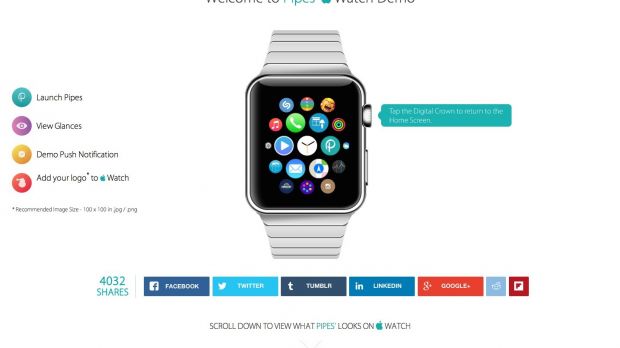 Apple Watch interactive demo page