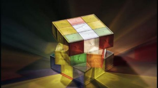 The Rubik Cube Lamp
