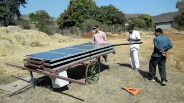 Eco-friendly water pumping system runs on solar power alone