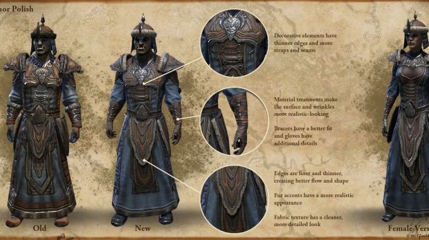 The Elder Scrolls Online armor redesign