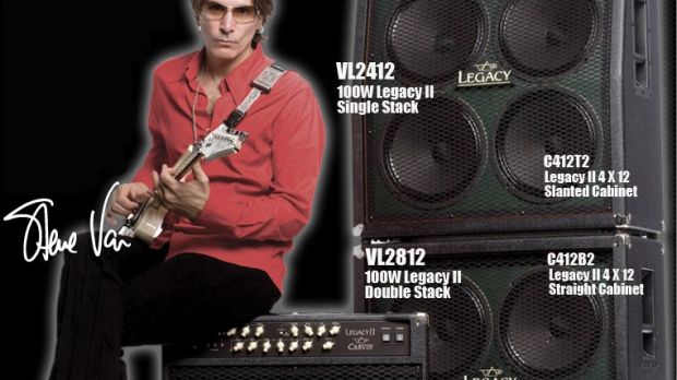 Steve Vai, the name behind Carvin's Legacy amps