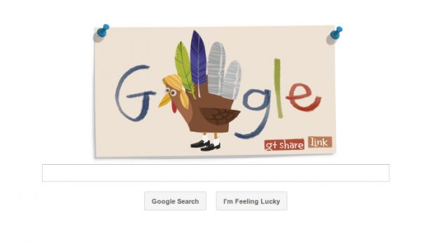 The 2011 Thanksgiving Google doodle
