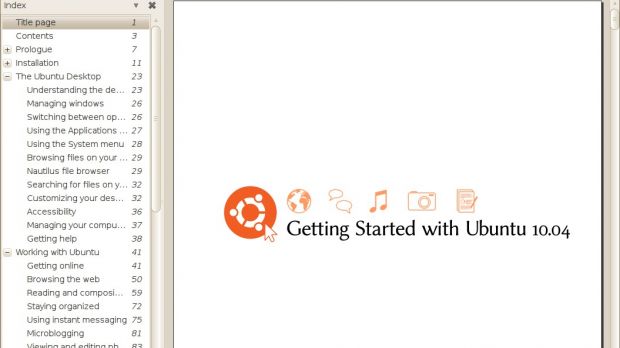 Getting Started with Ubuntu 10.04 - the first page of the manual