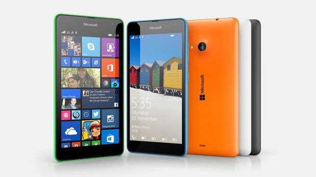 Microsoft logo on Lumia 535