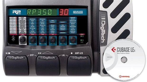 THe new RP350 guitar processor from Digitech, sporting  USB connectivity