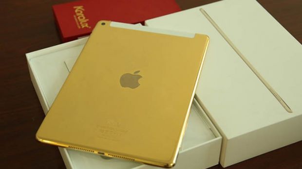 Gold-plated iPad (back)