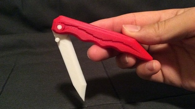 3D printed folding knife