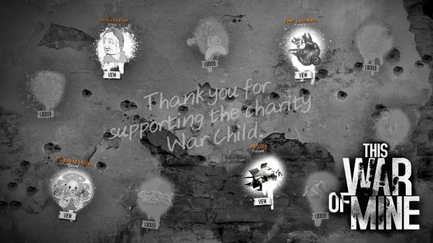 This War of Mine: War Child Charity DLC splash screen