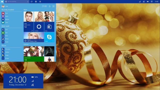 Windows 10 concept Start menu
