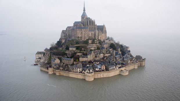The tide turned France's Mont Saint-Michel into an island