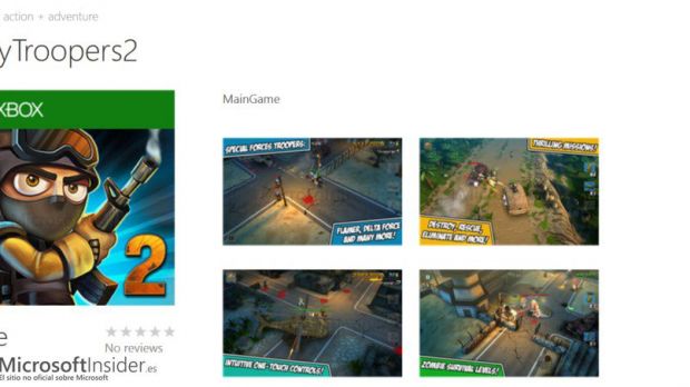 Tiny Troopers 2 Windows Phone Store page