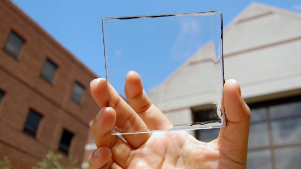 Transparent solar panel