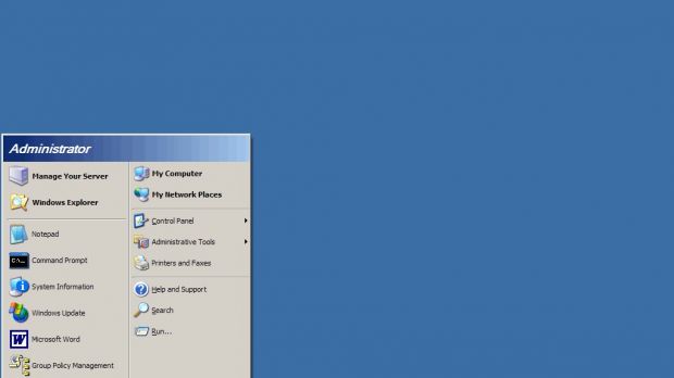 Windows Server 2003 desktop