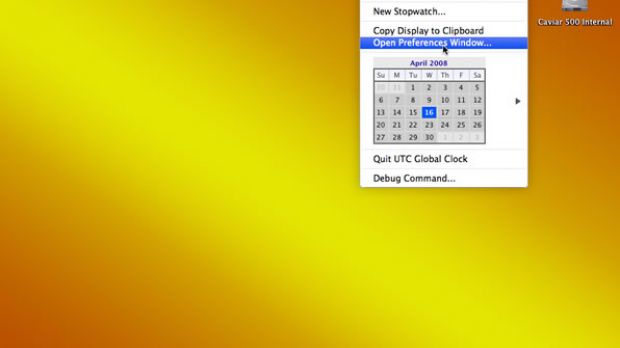 utc clock for taskbar