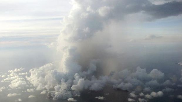 Just days ago, an underwater volcano in the Pacific erupted