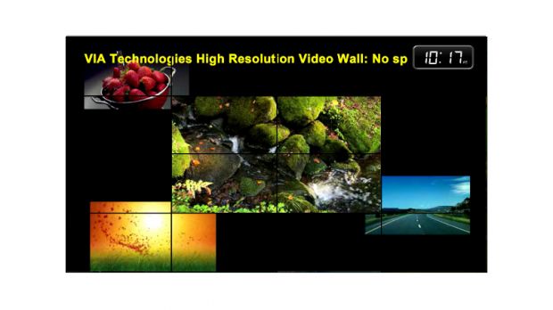 VIA 16-display video wall