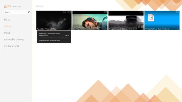 VLC comes on Windows 8.1 with a new UI