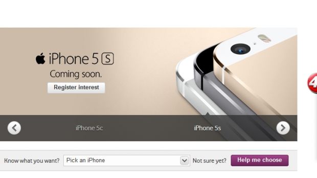 iPhone 5S at Vodafone UK