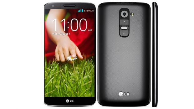 LG G2 front and back