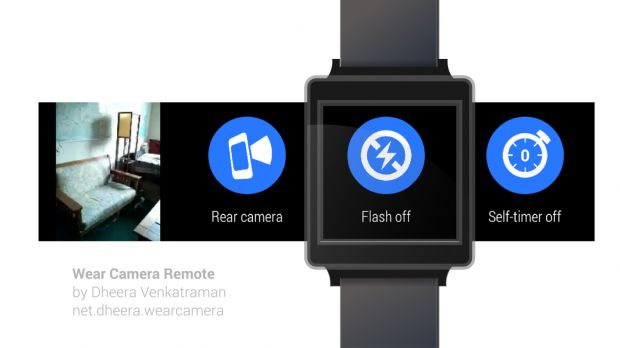 Wear Camera Remote is an app that lets you control your smartphone camera