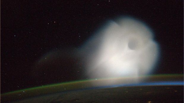 The cloud in space