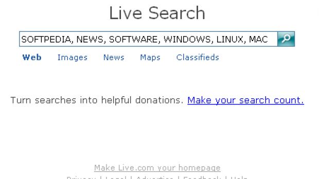 Microsoft's Live Search service