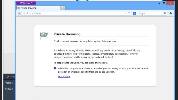 Per-window Private Browsing in Firefox 20 Beta