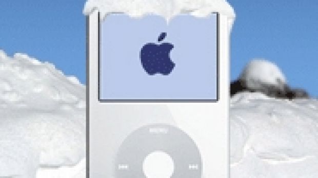 Frozen iPod.