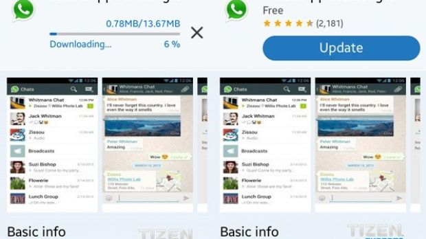 WhatsApp for Tizen gets updated